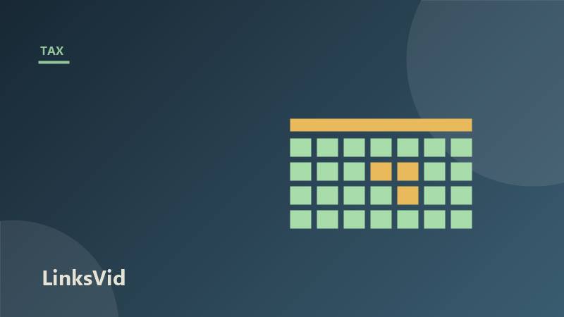 Illustration of four quarterly estimated tax payment dates